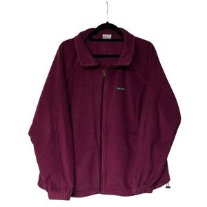 Columbia Maroon Fleece Jacket